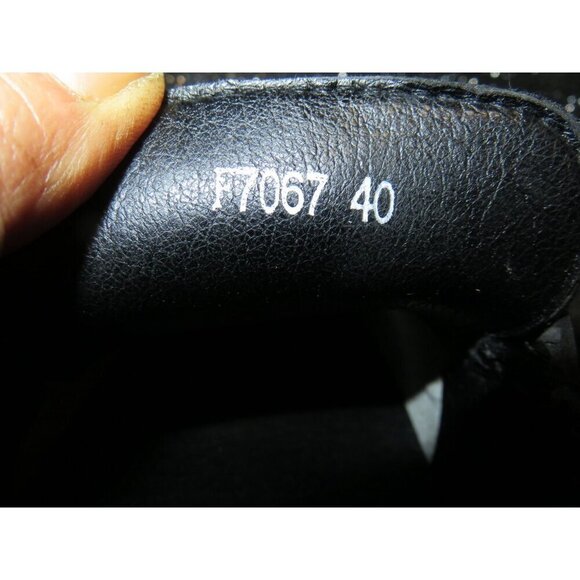 Collexion Italy Black Italian Leather Dress Loafers shoes Size 40 or US 9